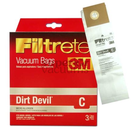 Dirt Devil Paper Bag Microlined 3M Type C 3 Pack