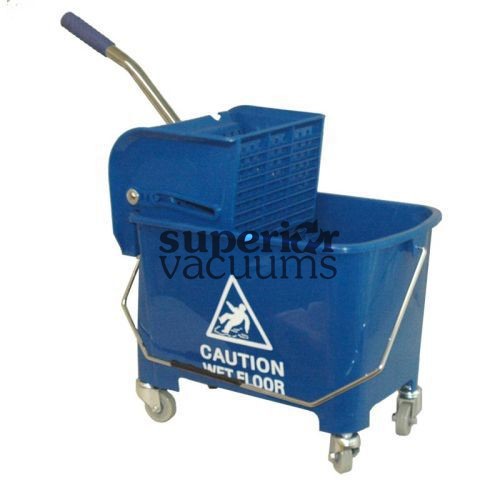 Janitorial Supplies Bucket, 21L With Side Press Wringer Blue